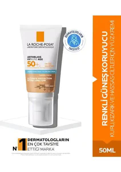 La Roche-Posay Anthelios Uvmune 400 SPF 50+ Renkli Güneş Kremi Hassas Ciltler İçin Koruma ve Doğal Görünüm
