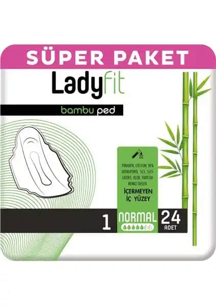 Ladyfit Bambu Ped Süper Normal 24 Ped ile Günlük Konfor ve Güvenilirlik