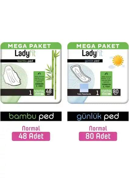 Ladyfit Bambu Ped ve Günlük Ped Mega Normal: Günlük Hijyen ve Konfor Ürünleri