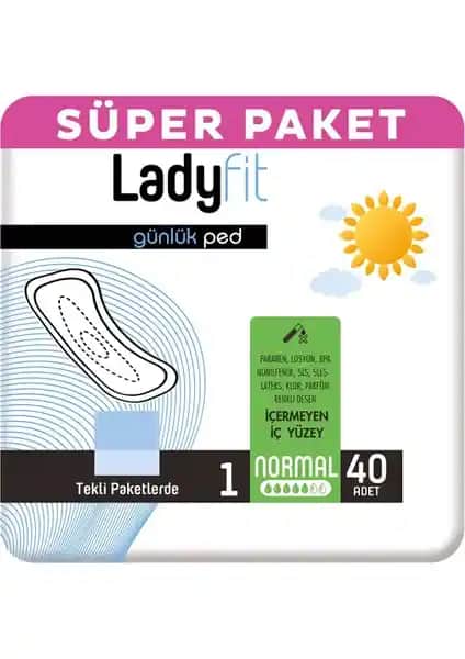 Ladyfit Günlük Ped Normal: Yüksek Emicilik ve Konfor Sunan Türkiye Menşei Hijyen Ürünü