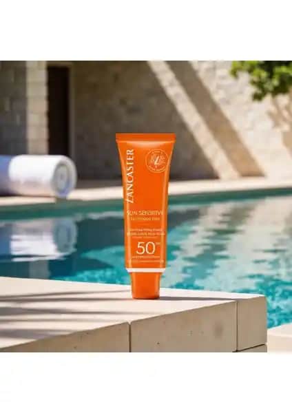 Lancaster Sun Sensitive SPF50 Yağsız Güneş Koruyucu Hassas Ciltler İçin Güvenilir ve Çevre Dostu
