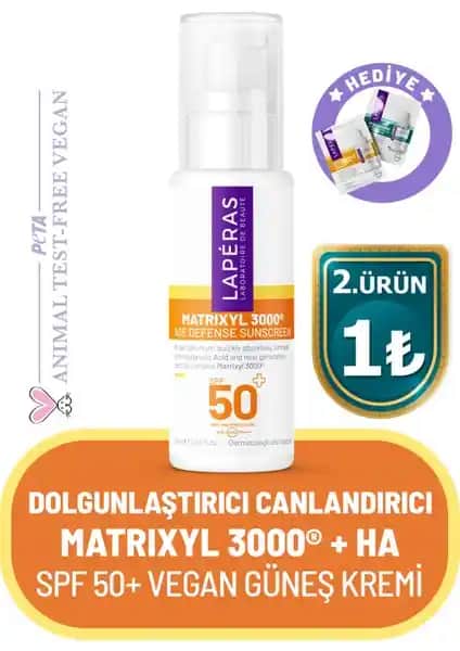 Laperas Yüksek Koruma SPF 50+ Matrixyl 3000 Su Bazlı Güneş Kremi: Cilt Koruma ve Yaşlanma Karşıtı Çözüm