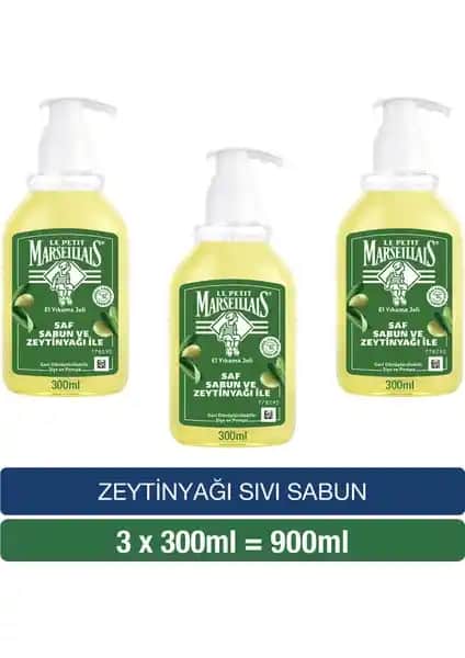Le Petit Marseillais Zeytinyağlı Sıvı Sabun 3'lü Paket Doğal ve Etkili Temizlik Çözümü