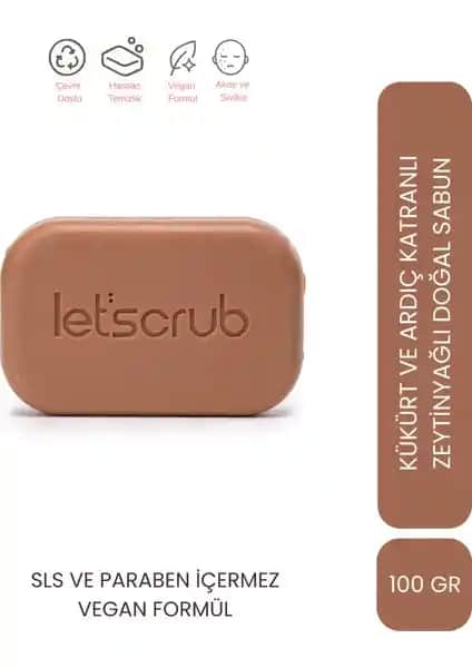LET'SCRUB Zeytinyağlı Doğal Sabun: Doğal İçeriklerle Cilt Sağlığını Destekleyen Ürün