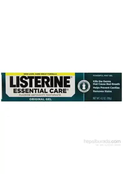 Listerine Essential Care Original Gel 119g Diş Macunu ile Sağlıklı ve Parlak Gülüşler İçin Uygun Çözüm