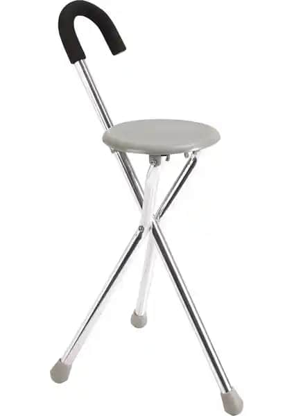 Loco Loco PR-106 Alüminyum Oturaklı Baston Güvenlik ve Konfor Sunan Dayanıklı Destek Aracı