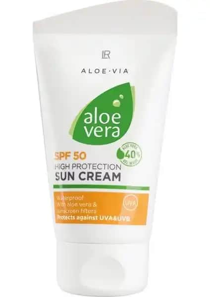 LR Aloe Via Aloe Vera Güneş Kremi SPF 50 Hassas ve Açık Tenler İçin Yüksek Koruma Sağlar