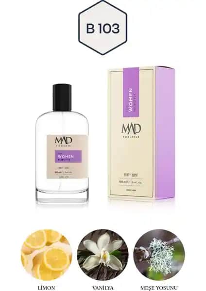 Mad Parfüm Mad B103 Selective Kadın Parfümü 100 ml Zarif ve Kalıcı Meyvemsi Koku