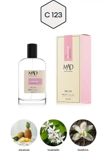 Mad Parfüm Mad C123 Selective Kadınlar İçin Zarif ve Kalıcı Çiçeksi Parfüm 100 ml