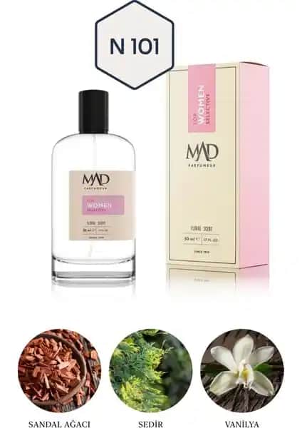 Mad Parfüm Mad N101 Selective Kadınlar İçin Hafif ve Çiçeksi Eau de Parfum 50 ml
