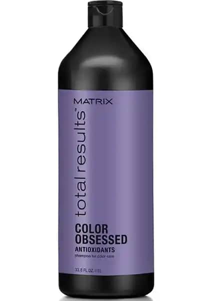 Matrix Total Results Color Obsessed Mor Şampuan ile renkli ve kuru saçlar için koruma ve bakım çözümleri