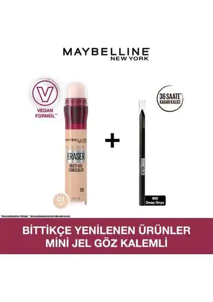 Maybelline New York Instant Anti Age Eraser Kapatıcı ve Mini Tattoo Liner Gel Pencil Ürün Tanıtımı ve Kullanım Rehberi