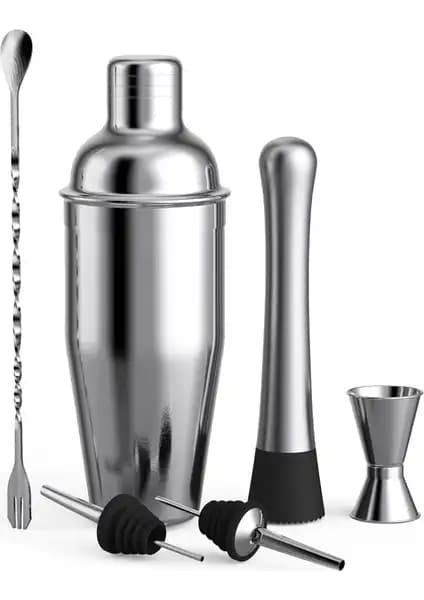 MBW 750ml Paslanmaz Kokteyl Hazırlama Seti: Modern Tasarım ve Dayanıklı Malzeme ile Evde Profesyonel Kullanım