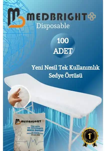 Medbright 100 Adet Tek Kullanımlık Sedye Örtüsü 80x240 cm Hijyen ve Güvenlik Standartları