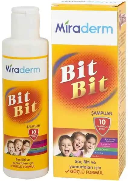 Miraderm Bitbit Şampuanı: Çocuklar ve İşlem Görmüş Saçlar İçin Güvenli Parazit Mücadele Çözümü