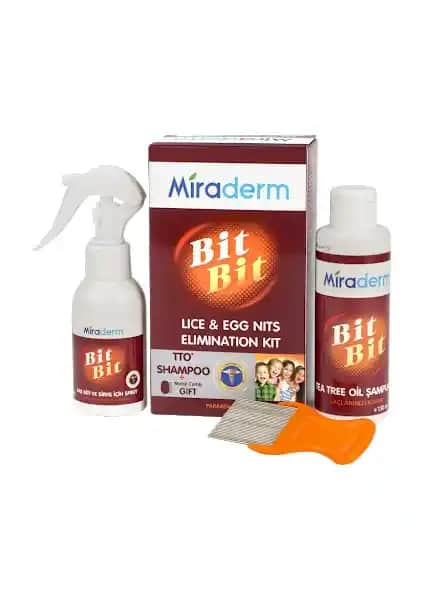 Miraderm Saç Bakım Seti: Sprey, Şampuan ve Çelik Tarak ile Sağlıklı Saçlar