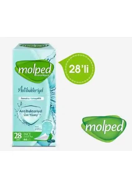 Molped Antibakteriyel Günlük Ped İnce 28'li | Günlük Hijyen İçin Güvenilir Seçenek