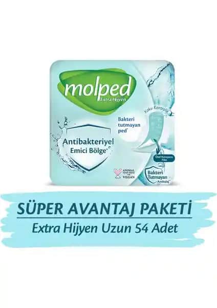 Molped Extra Hijyen Uzun Süper Avantaj Paketi Kadınlar İçin Güvenli ve Konforlu Hijyen Çözümü