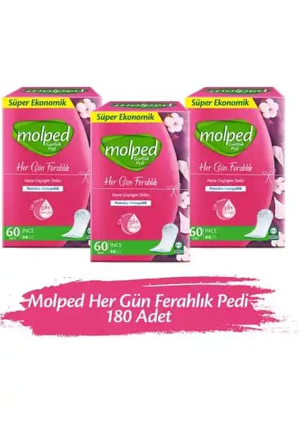 Molped Her Gün Ferahlık Günlük Pedleri: Konfor ve Güvenlik Sunan Hijyen Ürünü