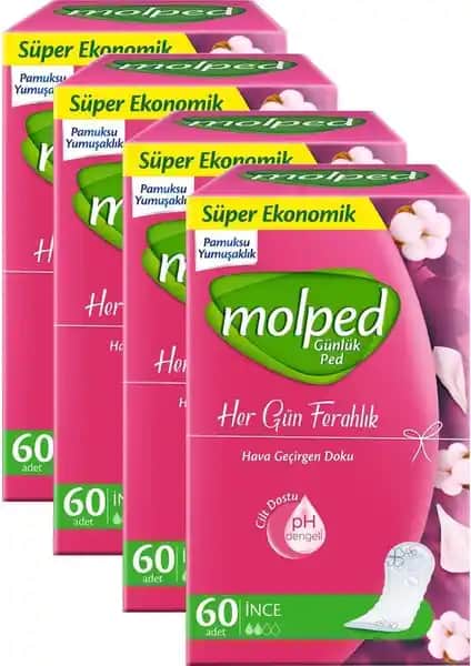 Molped Her Gün Ferahlık Parfümsüz Günlük Ped: Konfor ve Güvenle Günlük Hijyen İhtiyacı