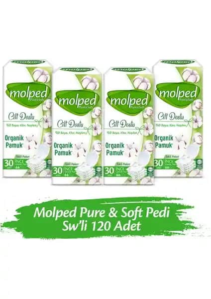 Molped Pure&Soft Günlük Ped: Cilt Dostu ve Nefes Alabilir Tasarım ile Günlük Hijyen