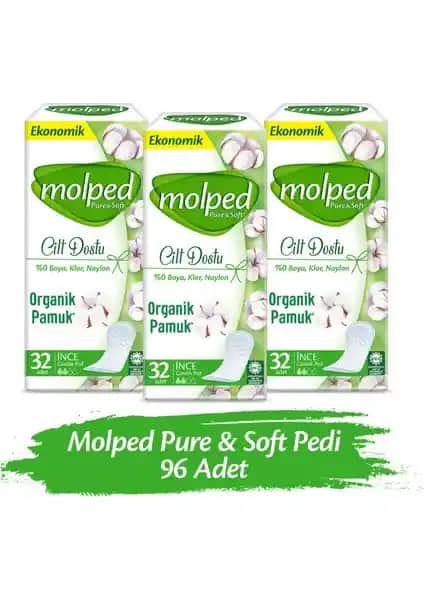 Molped Pure&Soft Günlük Ped: Doğal İçeriklerle Konforlu ve Güvenilir Hijyen Ürünü