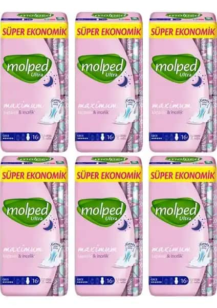 Molped Ultra Gece Hijyenik Ped: Gün Boyu Güvenli ve Konforlu Kullanım İçin