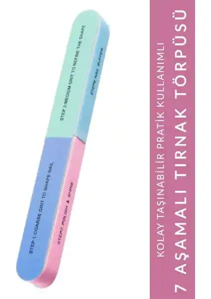 Muggio 7 Aşamalı Taşınabilir Tırnak Törpüsü ile Profesyonel ve Pratik Tırnak Bakımı