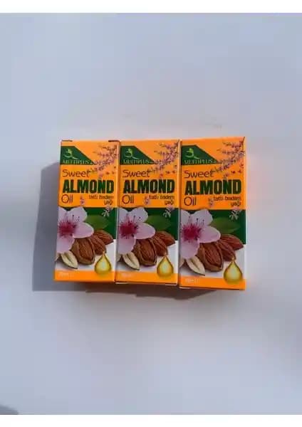 Multiplus Tatlı Badem Yağı 30ML 3'lü Set: Doğal ve Çok Yönlü Güzellik Bakım Ürünü