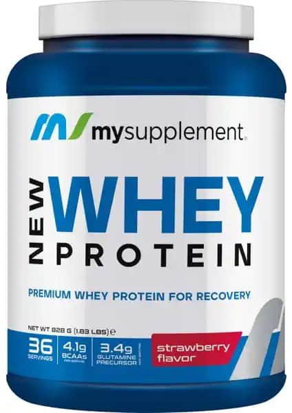 MySupplement Çilek Aromalı Whey Protein Tozu 828 Gram Sporcular ve Sağlığına Önem Verenler İçin