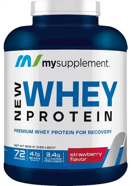 MySupplement Whey Protein Tozu 1656 gr Çilek Aromalı Sporcu ve Günlük Protein Takviyesi