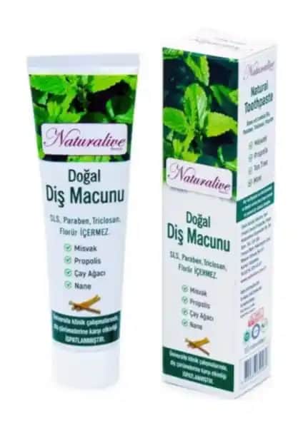 Naturalive Doğal Diş Macunu Türkiye'nin İlk ve Tek Tamamen Doğal İçeriklerle Üretilen Diş Bakım Ürünü