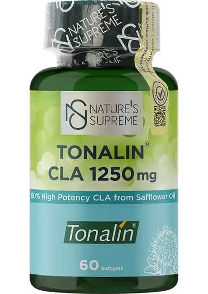 Nature's Supreme Tonalin CLA 1250 Mg ile Kilo Kontrolü ve Yağ Yakımını Destekleyen Takviye