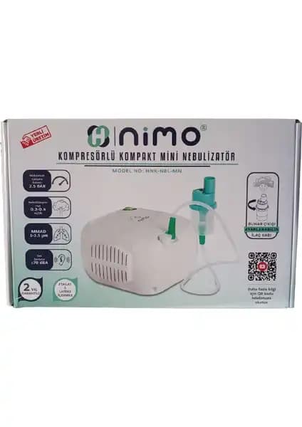 Nimo Kompresörlü Mini Nebülizatör: Taşınabilir ve Yüksek Performanslı Solunum Cihazı