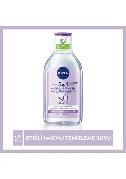 Nivea 5IN1 Micellar Makyaj Temizleme Suyu Hassas Ciltler İçin Güvenilir ve Çok Yönlü Temizlik Çözümü