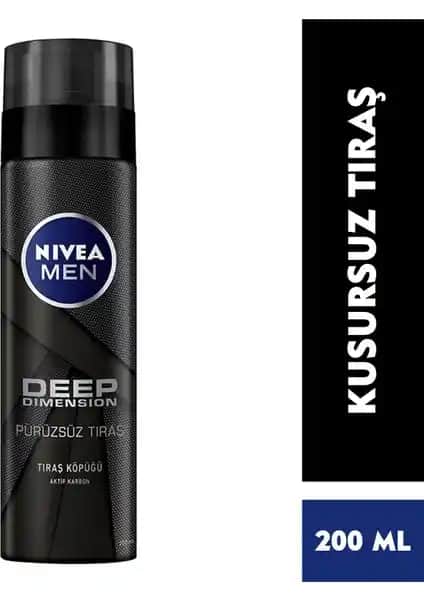 Nivea Men Deep Dimension Ferah Kokulu Tıraş Köpüğü: Hassas Ciltler İçin Güvenilir ve Konforlu Bakım Ürünü