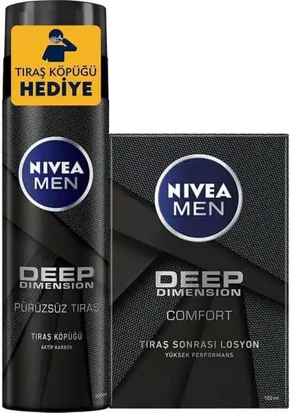 Nivea Men Deep Dimension Tıraş Seti: Erkekler İçin Derin Temizlik ve Konfor Sağlayan Komple Çözüm