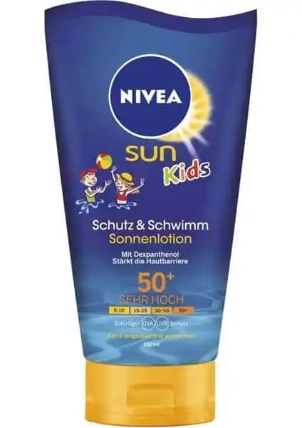 Nivea Sun Kids Güneş Koruyucu Süt SPF50+ Çocuklar İçin Güvenli Güneş Koruması