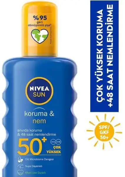 Nivea Sun SPF 50+ Güneş Spreyi: Yüksek Koruma ve Nemlendirme Özellikleriyle Yaz Tatili İçin Uygun
