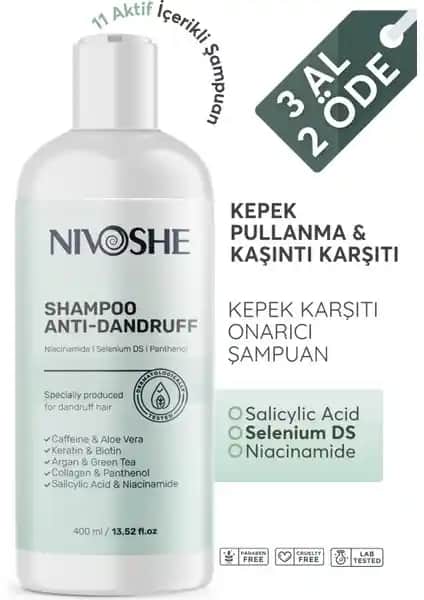 Nivoshe Dermatit ve Anti Dandruff Tuzsuz Şampuan: Hassas Saç Derisi İçin Doğal ve Etkili Çözüm