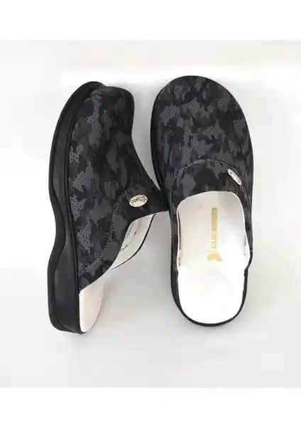 Nur Ortopedi Kamuflaj Desen Erkek Klasik Sabo Terlik: Sağlık ve Günlük Kullanım İçin Uygun