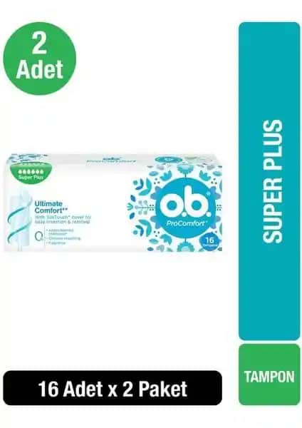 OB Süper Plus Tampon: Günlük Güvenli ve Konforlu Kullanım İçin Yüksek Performanslı Hijyen Ürünü