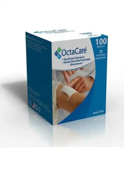 Octacare Gaz Kompres 7.5x7.5 - Steril, Hipoalerjenik ve Çok Amaçlı Medikal Gaz Bezi