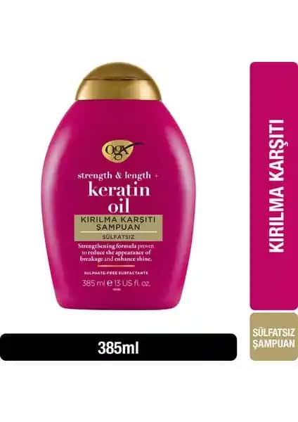 Ogx Kırılma Karşıtı Keratin Oil Şampuanı: Güçlü, parlak ve sağlıklı saçlar için ideal çözüm