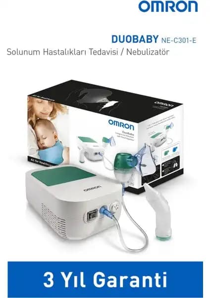 Omron DuoBaby Bebek Solunum Sağlığı İçin Çok Fonksiyonlu Nebulizatör ve Aspiratör