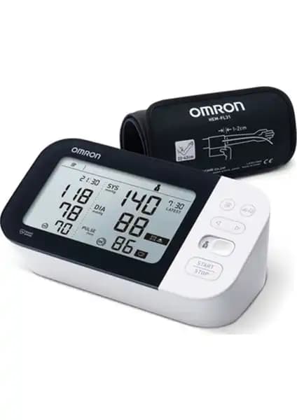 Omron M7 HEM-7361T-EBK Tansiyon Ölçüm Cihazı Güvenilir ve Kullanıcı Dostu Teknolojik Özelliklerle