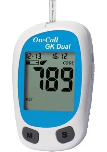 On Call GK Dual Keton Ölçüm Cihazı: Diyabet ve Ketozis Takibi İçin Çok Fonksiyonlu Cihaz