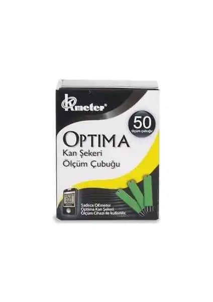 Optima Ölçüm Çubuğu Strip 50 Adet Kan Şekeri Takibi için Güvenilir ve Kullanımı Kolay