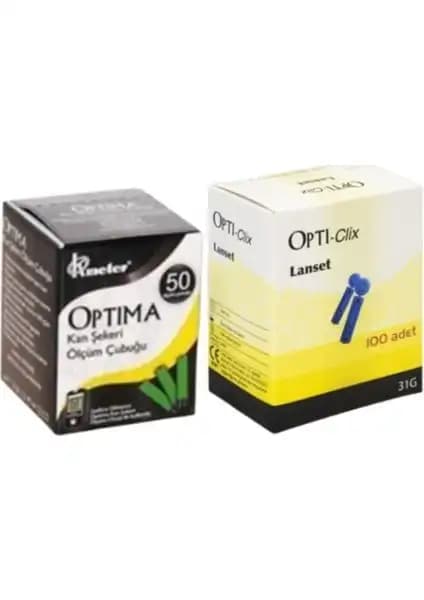 Optima Ölçüm Stribi ve Lanset Delme-Kalem Iğnesi: Güvenilir ve Hassas Kan Ölçüm Çözümü