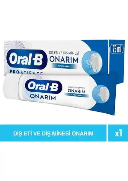 Oral-B 75 ml Diş Eti ve Diş Minesi Onarım Diş Macunu Güçlendirme ve Beyazlatma Özellikleri